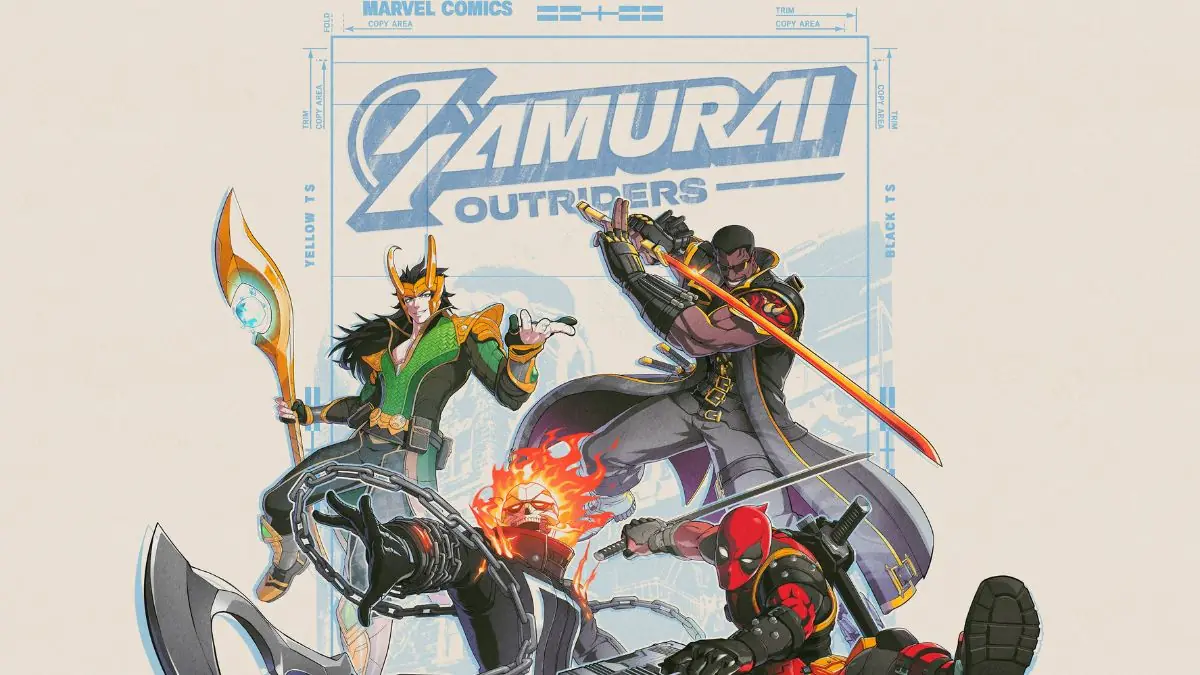 The Samurai Outriders in Marvel Tokon: Ghost Rider, Blade, Loki and Deadpool