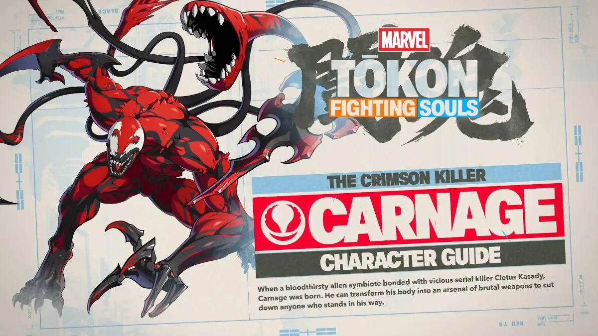 Carnage in Marvel Tokon: Fighting Souls